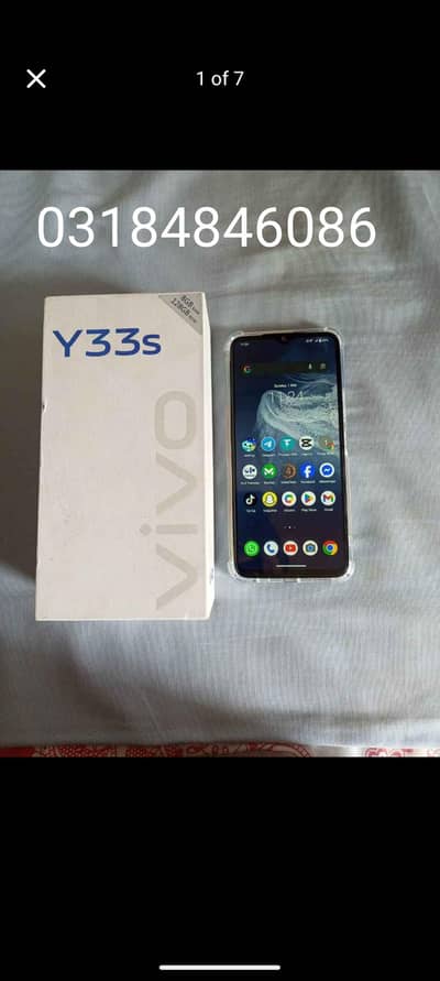 Vivo y33s 8+4/128 GB With Box  ok Mobile. Exchange not possible.
