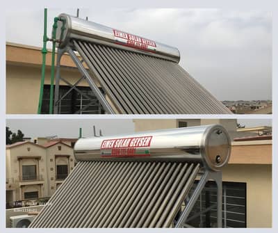 Solar + Electric geyser (water Heater) Stainless Steel  304 with wifi