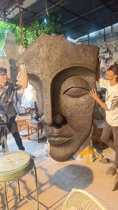 pure brass statue pair antique imported 4 feer height buddha greek