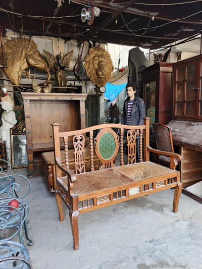 Antique sofa 100 year old two seater Imported Chinese dragon Persian