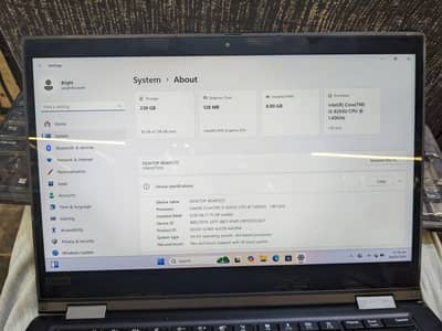 Lenovo i5 8th gen x390 yoga Touch screen