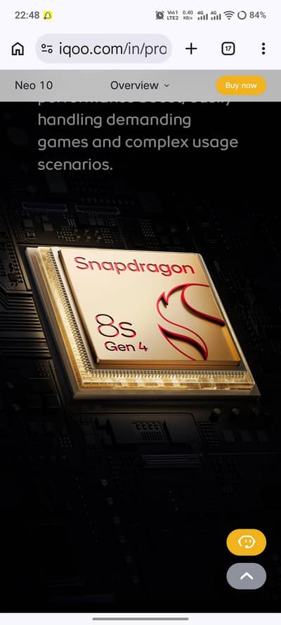 IQOO NEO 10 12GB 256GB 120FPS GAMING