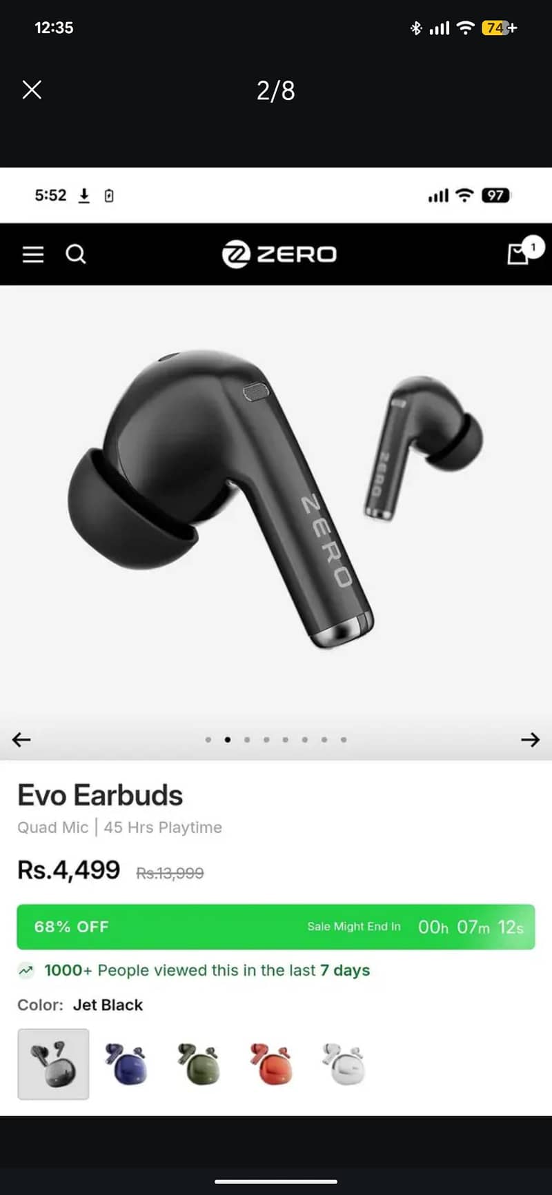 Zero Earbuds Evo 1