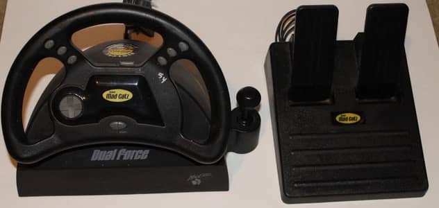 Racing Steering Wheel / Pedals PS1 PS2 Dual Force