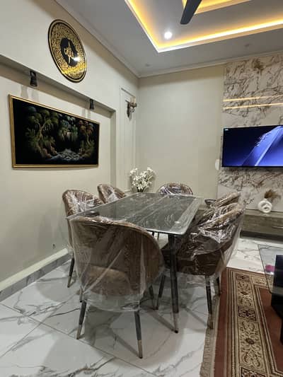 6 chair dining table with chair brand new