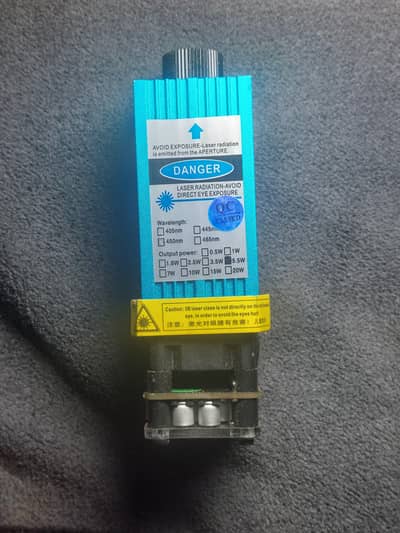 5.5w CNC Laser engraving Module 450nm barely used