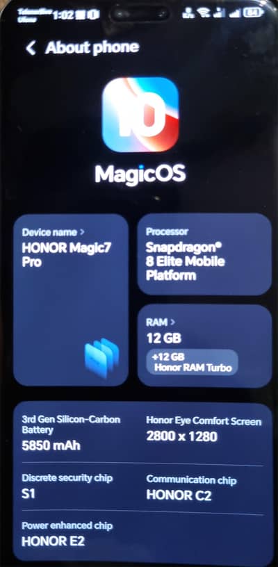 Honor Magic 7 pro 512GB