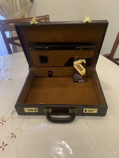 Briefcase - leather ( new )