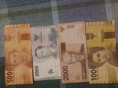set of 4 notes Indonesia