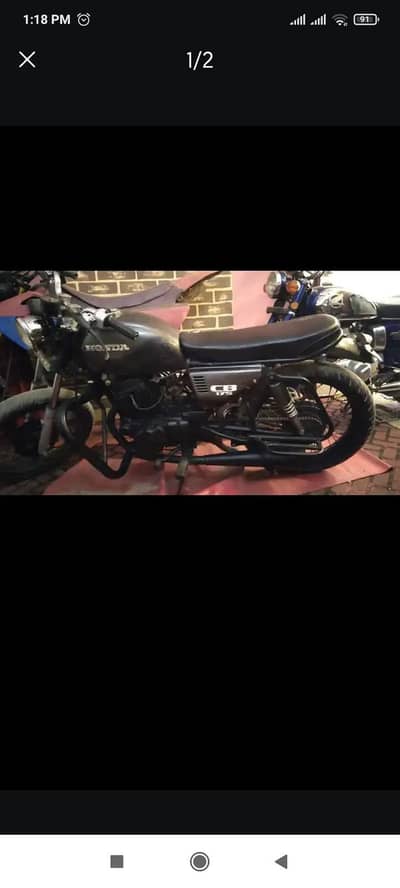 Honda chechis CB200 engine CD200 converted cafe racer