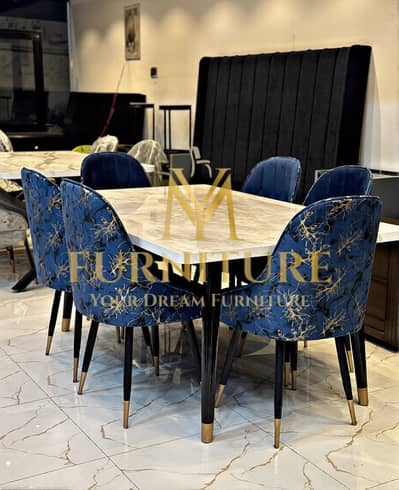 Dinning Set - Wooden Table Set - Dinning Chairs - 4 or 6 Dinning Set