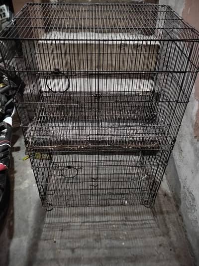 birds cage 2 portion / pinjra