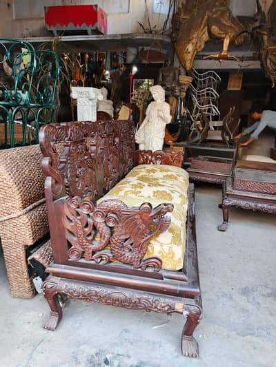 Dragon sofa set chinese antique 200 year old with center table set
