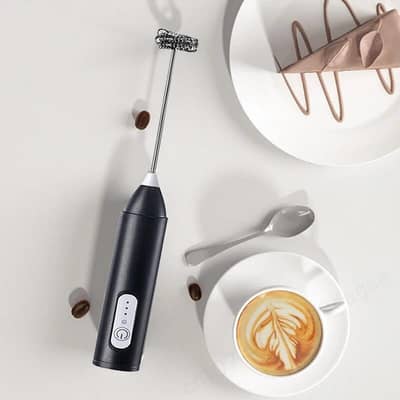 Mini Coffee Maker Whisk Mixer Wireless • Milk Frother Electric Type C