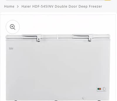 Haier HDF 545 inv double door deep freezer