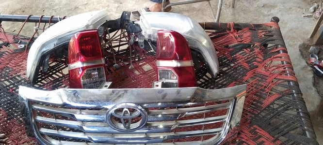 front and back light and front garil