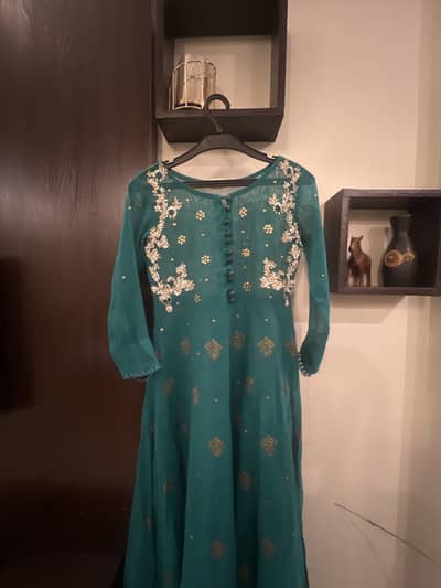 Green formal long dress