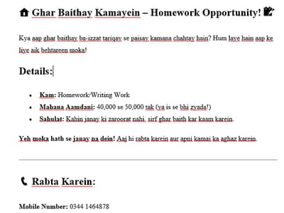 home work like online