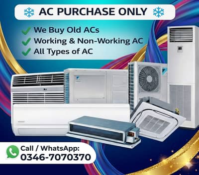 Ac buyer / haier ac / gree ac / orient ac / window ac/scrap ac