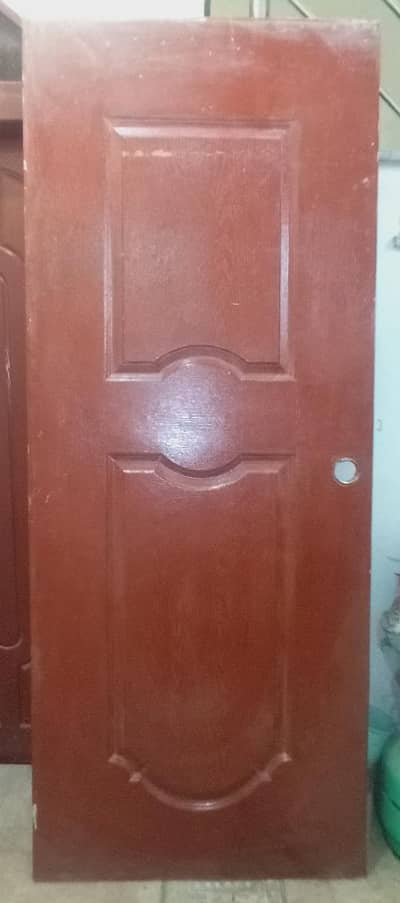 A Wooden door with good quality Size :  Length 82 Width 43