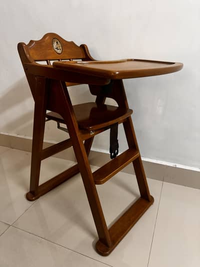Vintage wooden high chair