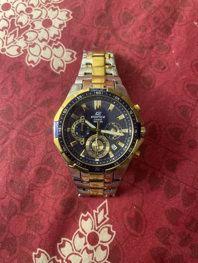 Casio Edifice Efr- 554sg-2Av Blue Dial Analog Mens wastch