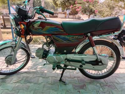 Honda CD 70 CG 0328,31,60,580, urgent for sale model 2021
