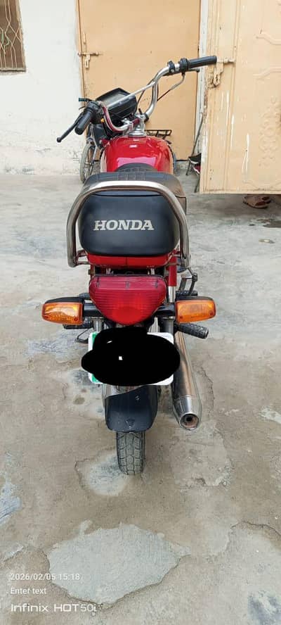 Honda 70 Cc 2016 lahore number