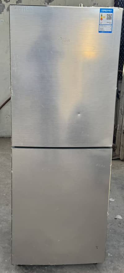 Midea Double Door Refrigerator - Sleek Silver