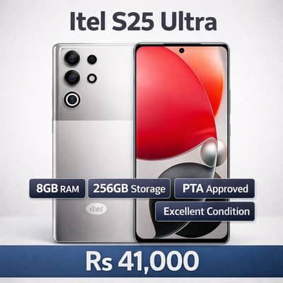 Itel S25 Ultra 8GB 256GB PTA Approved Itel S25 Ultra 8GB 256GB P