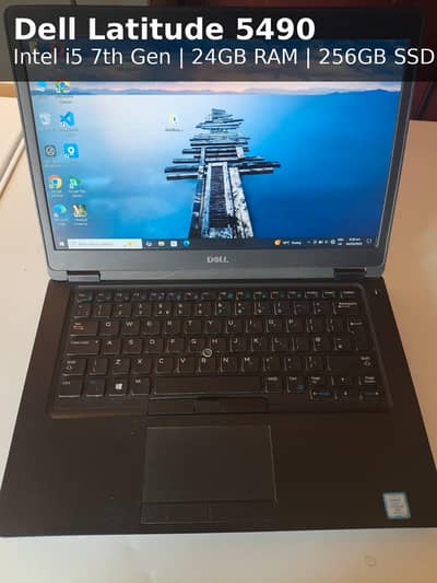 Dell Latitude 5490 Core i5 7th Gen 24GB RAM 256GB SSD Laptop