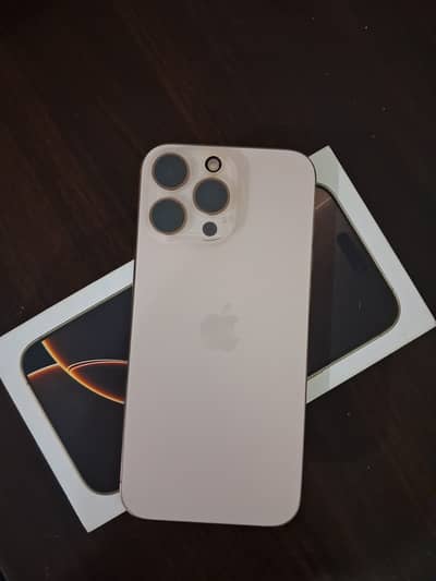 iPhone 16 pro Max desert titanium 1 physical + 1 eSIM