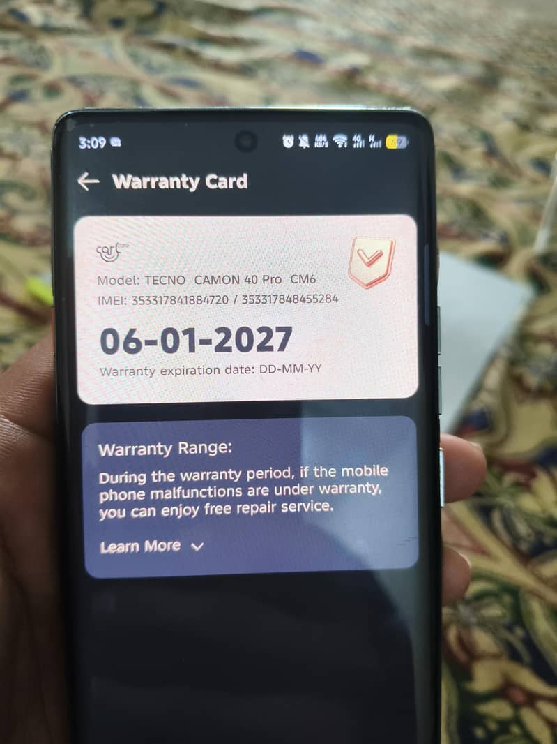 Techno Camon 40 pro 6