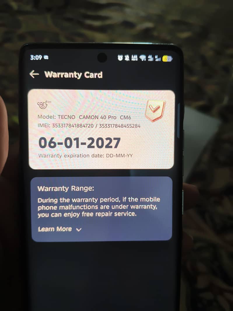 Techno Camon 40 pro 7