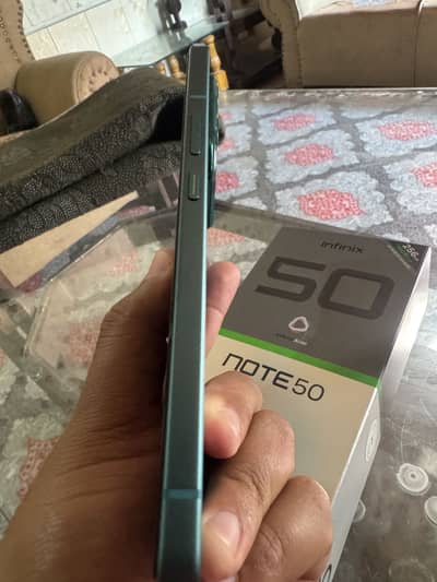 Infinix note 50 complete box water pack 8+8 ram 256gb memory  10/10