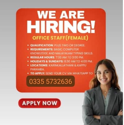 office based Marketing job for female
