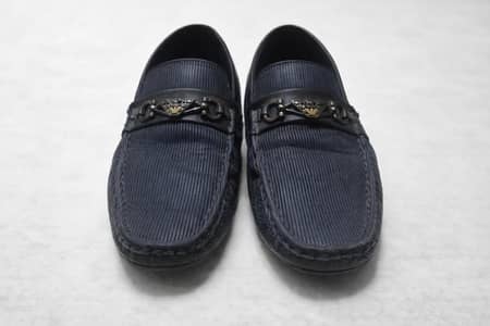 Luxury Black-Blue Loafers – Stylish & Comfortable – Size 41