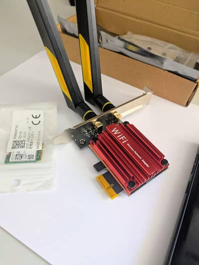 WiFi card 6 Intel AX200 160MHZ + 10 DBI ASUS Antennas + BT