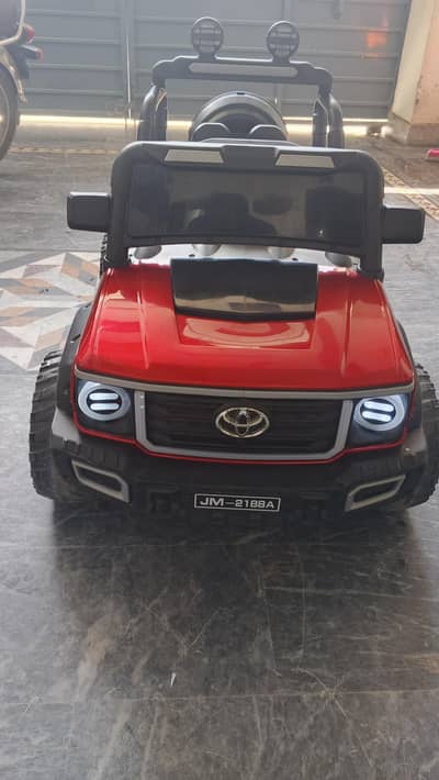 Kids Electric Jeep – Red Toyota Style – Excellent Condition