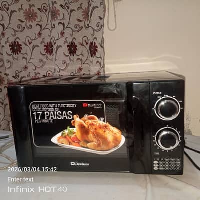 Dawlance Microwave oven Model#Dw-MD4 N 1year warranty