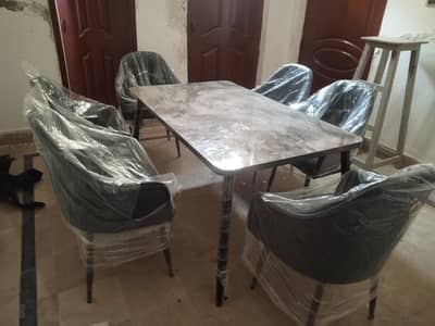 SIX chair Brand New dining table set for sale