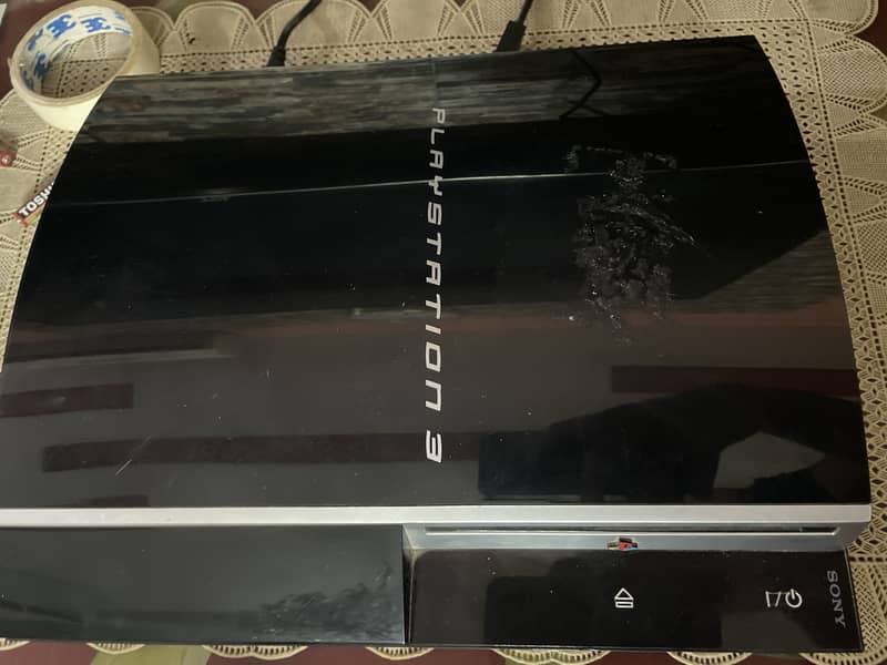 Ps3 fat with 1 wireless controller + cable 0