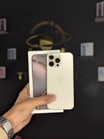 iPhone 16 Pro Max PTA Approved HK Model With Box Desert Titanium