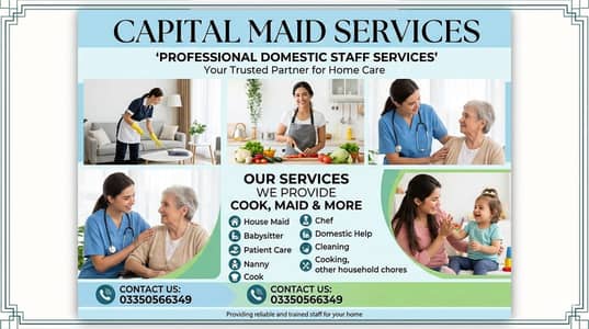 House Maid & Babysitter Services in Rawalpindi | Capital Maid Service