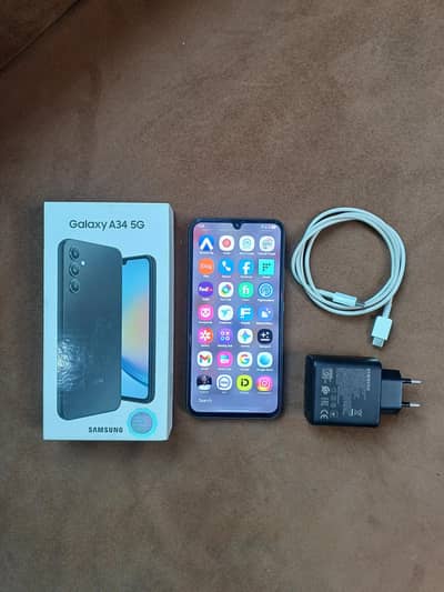 Samsung Galaxy  A34 5G 8/256GB With 3-Months Warranty