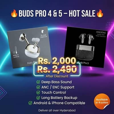 Buds Pro 4 & Buds Pro 5 – Only Rs. 1,999