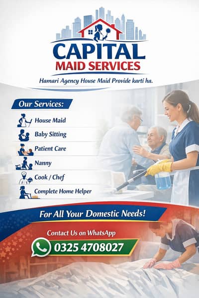 House Maid & Babysitter Services in Rawalpind | Capital Maid Services