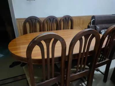 6 Chairs Dining Table