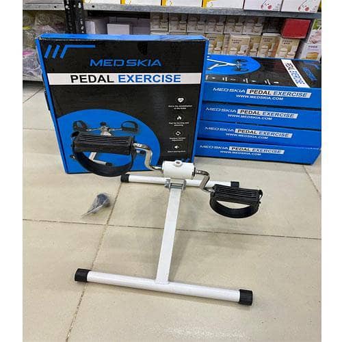 Folding Pedal Exerciser, Mini Foot Pedal Exerciser, Foot Hand Cycle Portable Peddler Machine Bicycle Exerciser Arm Leg Exerciser