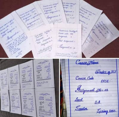 Hand Writing Assignment Work